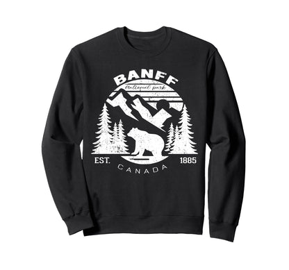 Banff National Park Canada Souvenir Sweatshirt - Aesthetic Graphic Unisex