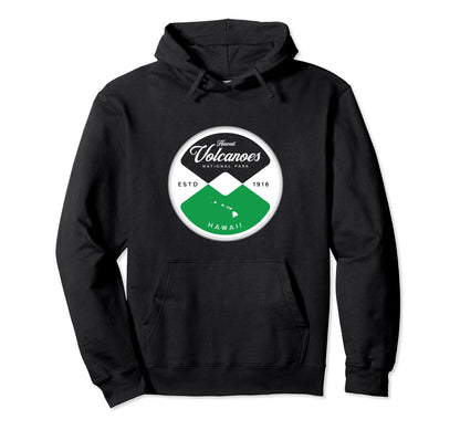 Hawaii Volcanoes National Park Circle Hoodie - Trendy Graphic Unisex
