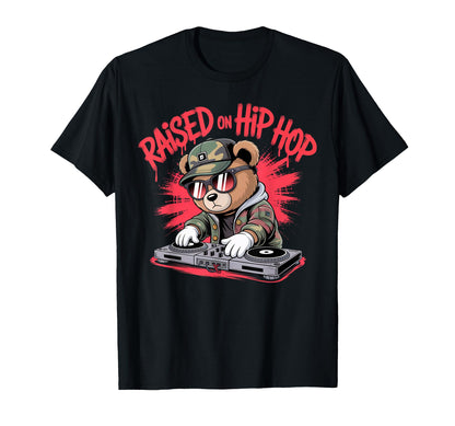Camouflage Rapper Teddy Bear Camo 80S T-Shirt - Trendy Graphic for Adults