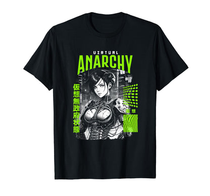 Japanese Anime Urban Cyber Vaporwave T-Shirt - Unique Graphic Unisex