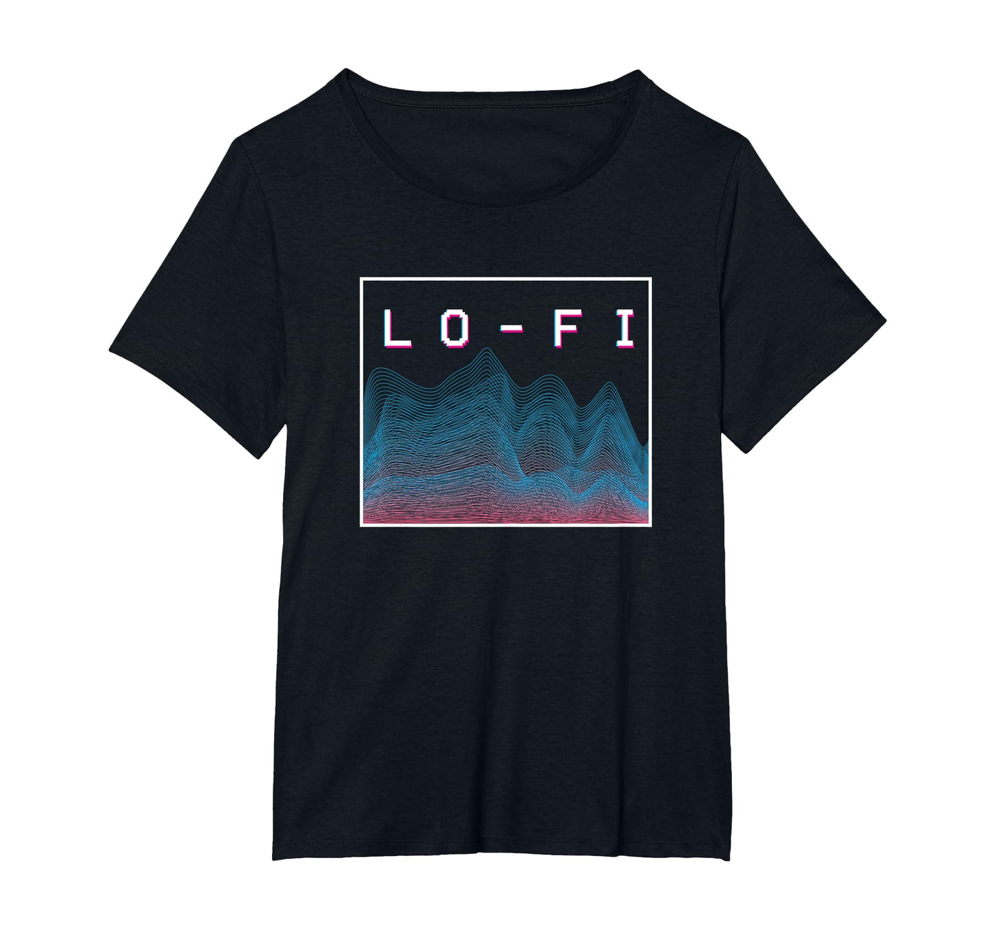 Lo Fi Hip Hop Soundwave Vaporwave T-Shirt - Graphic Print Men Women