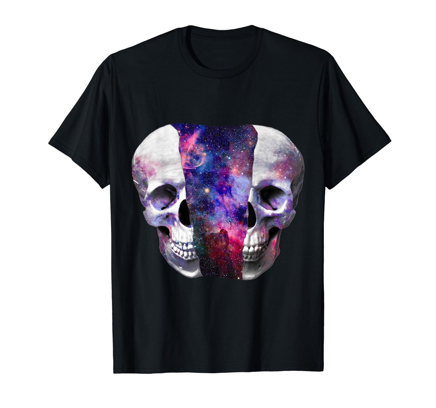 Skull Cosmic Universe Inside Outer T-Shirt - Aesthetic Graphic Men Women