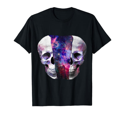 Skull Cosmic Universe Inside Outer T-Shirt - Aesthetic Graphic Men Women