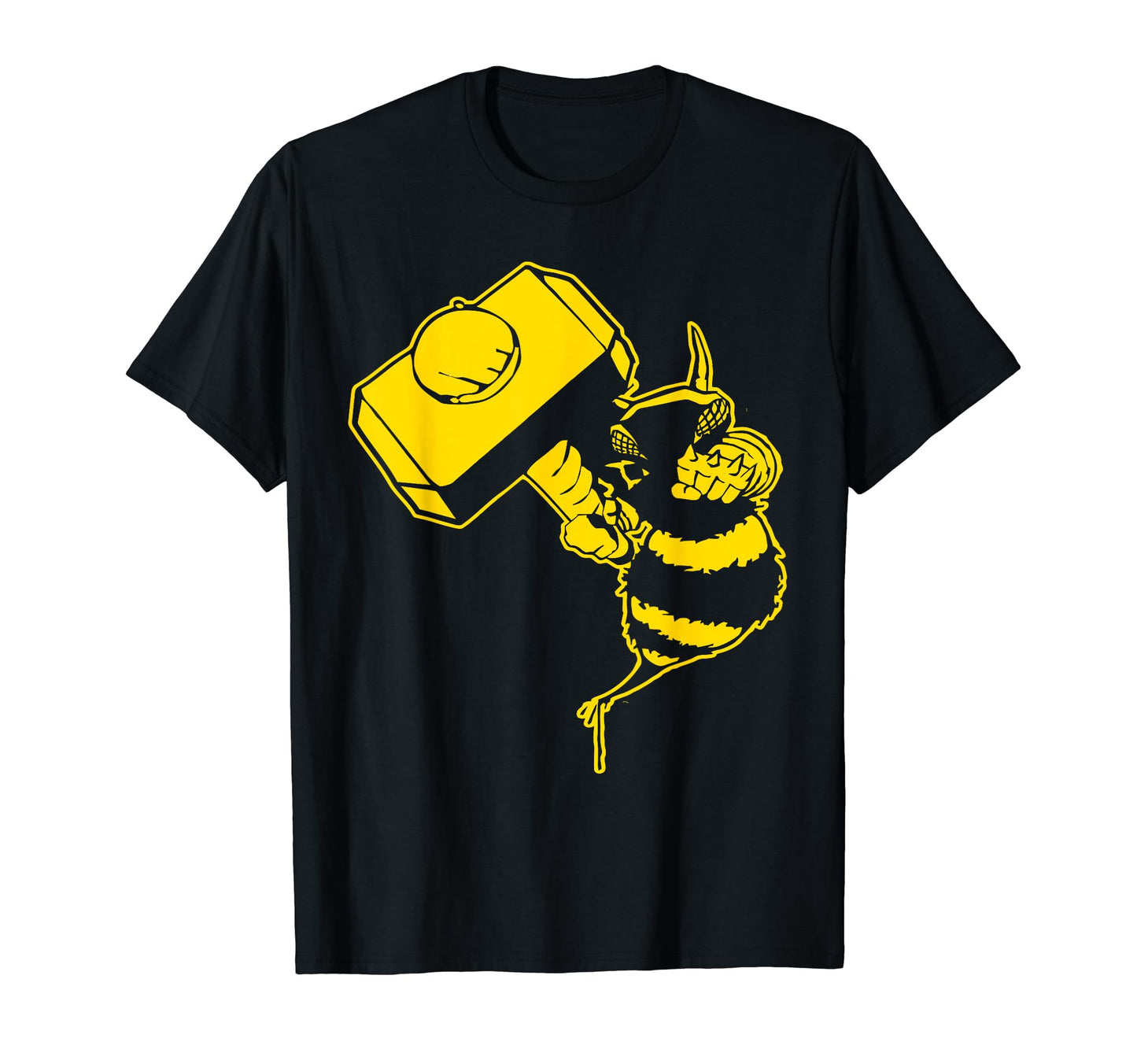 Bee Hip Hop Old School Rap Funny Music T-Shirt - Graphic Print for Adults