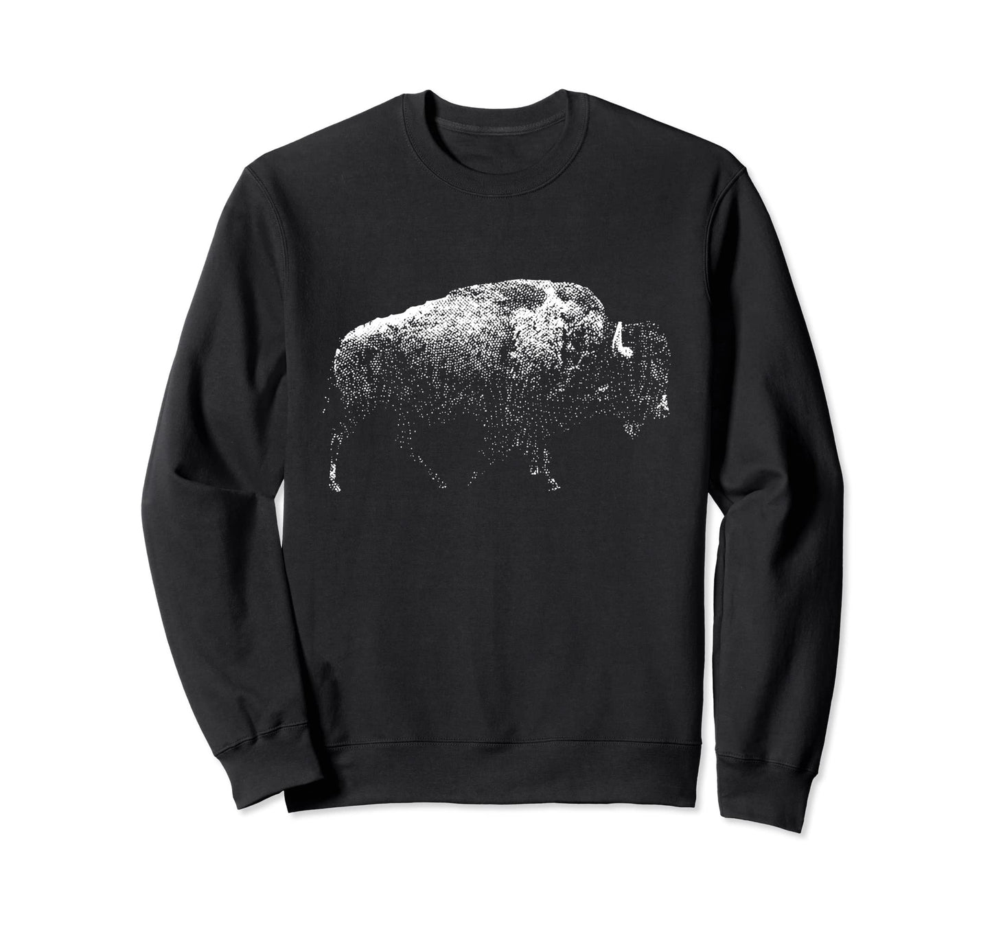 Buffalo I Bison I National Park Sweatshirt - Fun Novelty Design for Adults