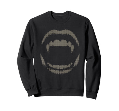 Vampire Fangs Y2K Grunge Emo Sweatshirt - Streetwear Style for Adults
