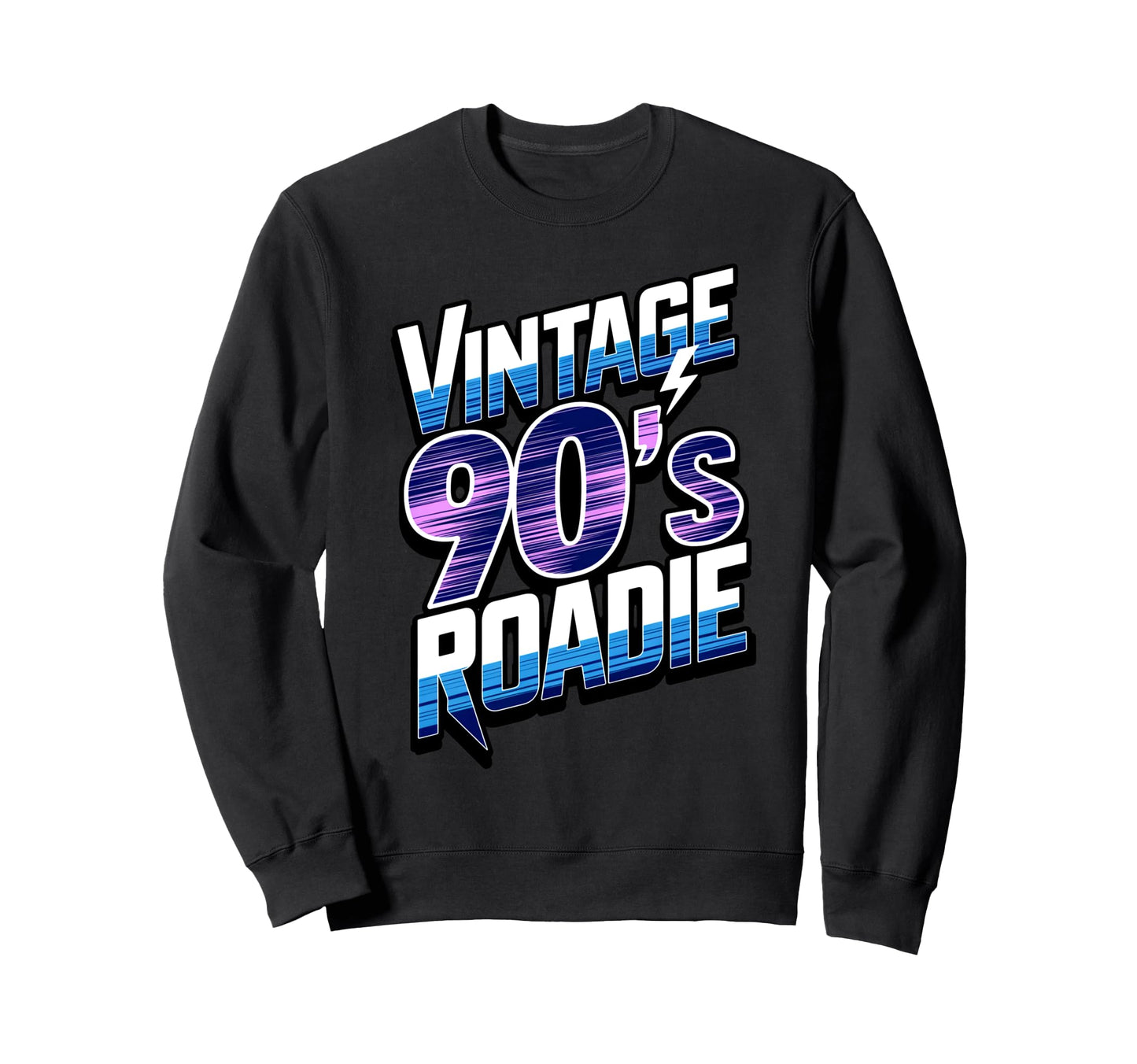 90S Roadie Rock Music Country Grunge Sweatshirt - Minimalist Print Unisex