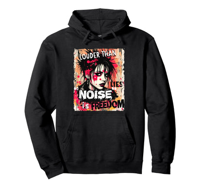 Punk Graffiti Grunge Street Art 90S Hoodie - Unique Graphic for Adults