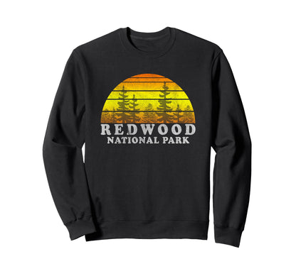 Redwood National Park Sunset Sweatshirt - Casual Everyday Wear Unisex