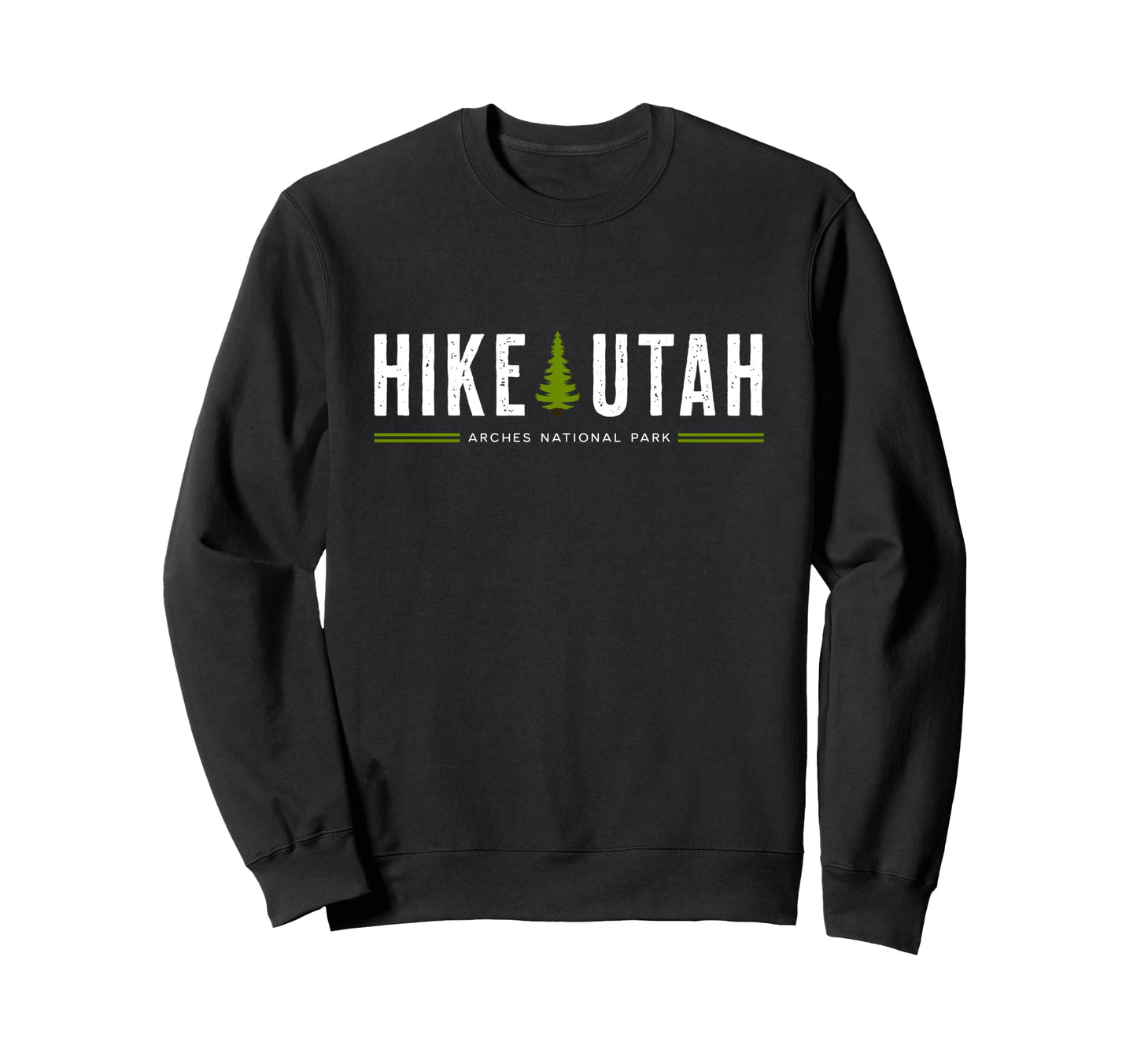 Utah Arches National Park Hike Tree Sweatshirt - Unique Graphic for Adults