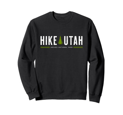 Utah Arches National Park Hike Tree Sweatshirt - Unique Graphic for Adults