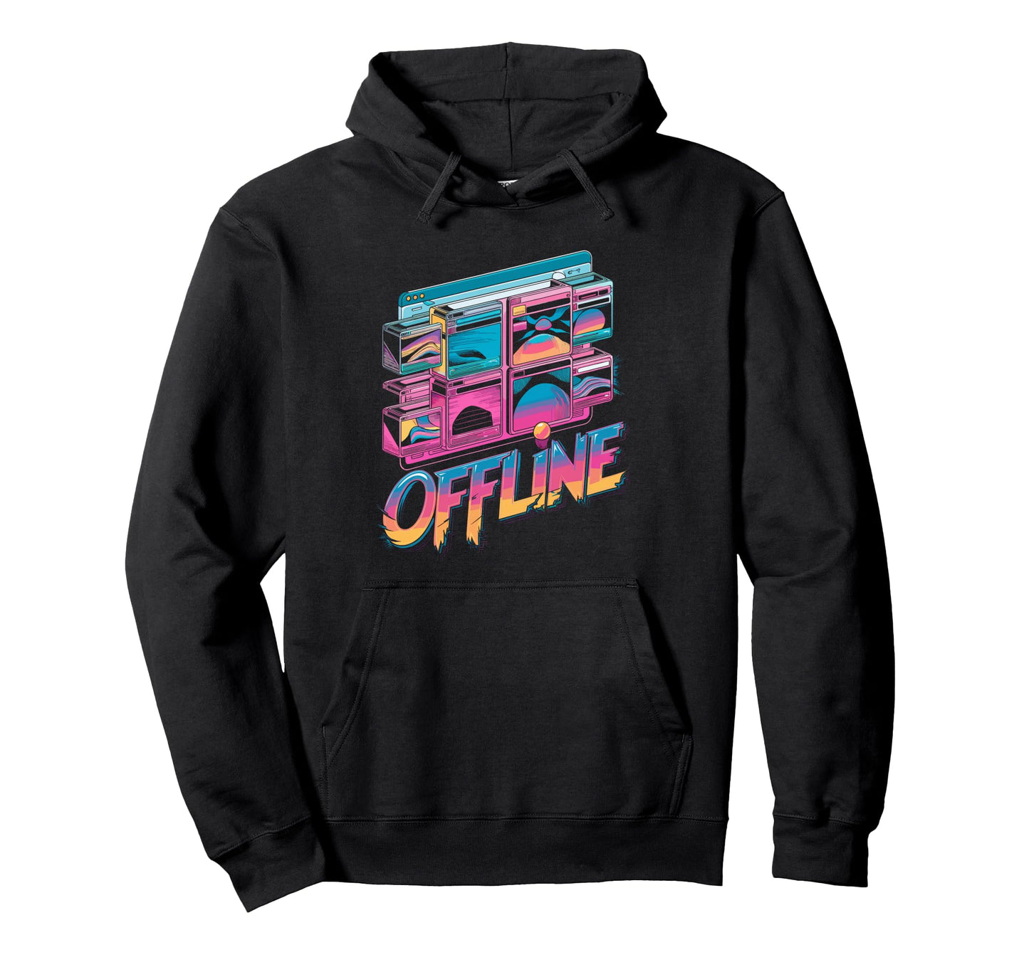 Memes Aesthetic Vaporwave Japanese Hoodie - Graphic Print Men Women
