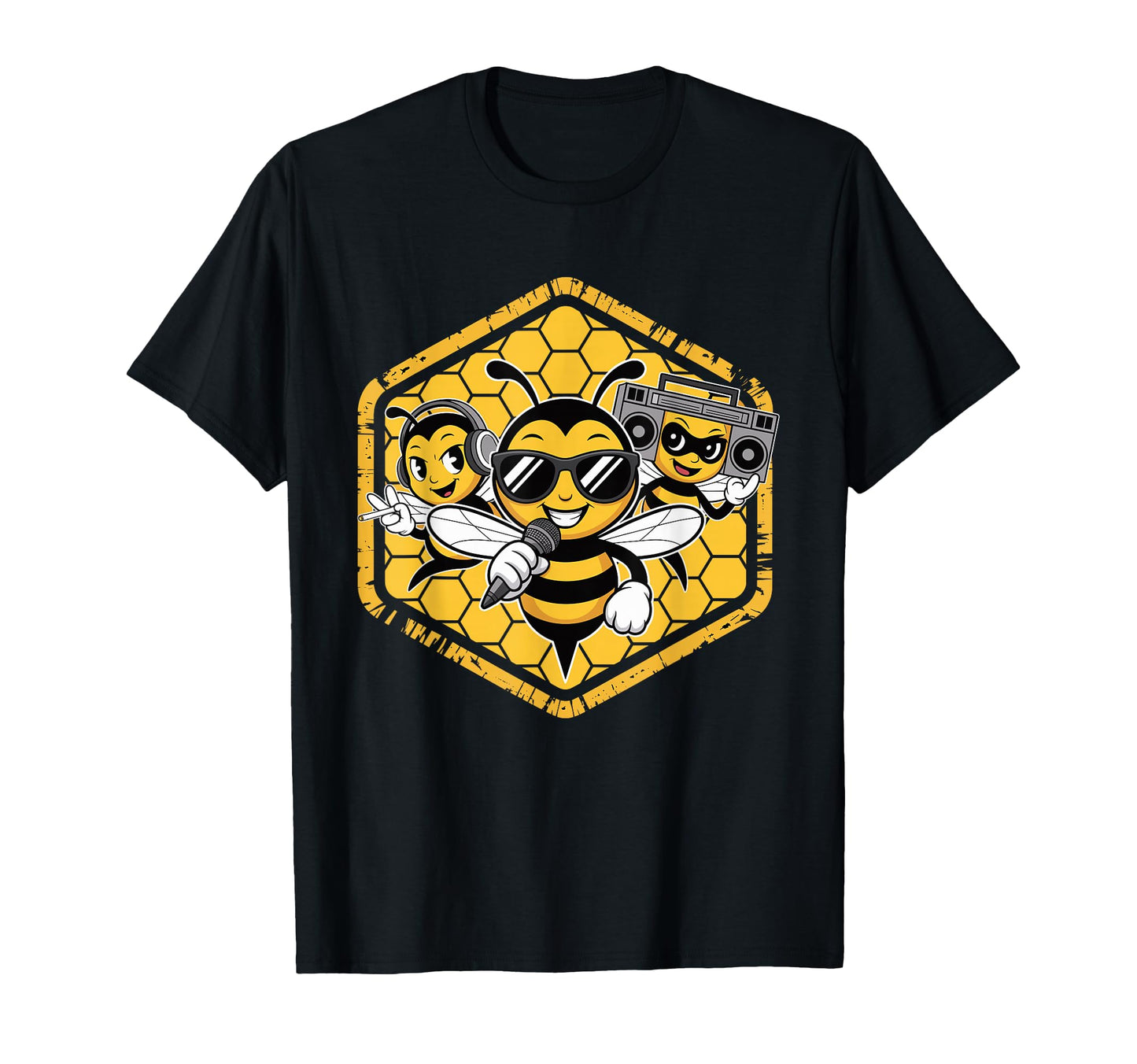 Bees Hip Hop Dance Crew Old School T-Shirt - Streetwear Style for Adults