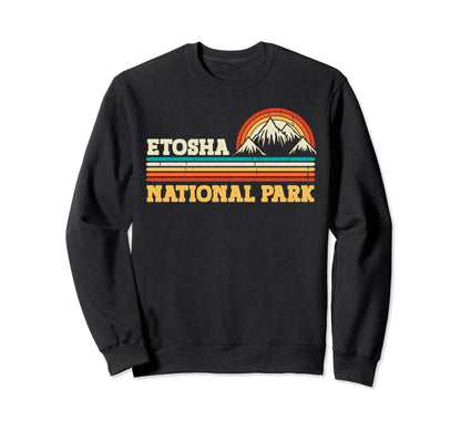 Etosha National Park Mountain Trees Sweatshirt - Graphic Print Men Women