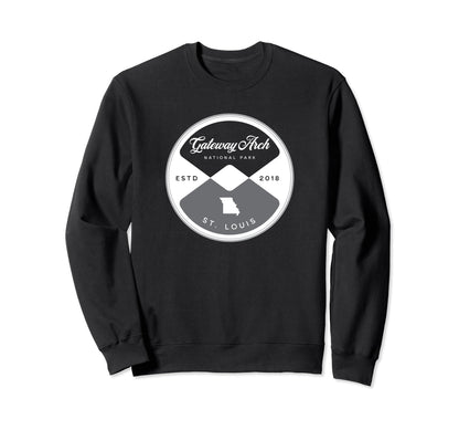 Gateway Arch National Park St Louis Sweatshirt - Aesthetic Graphic Unisex