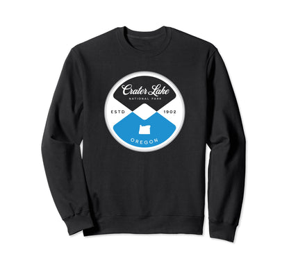 Crater Lake National Park Oregon Sweatshirt - Fun Novelty Design Men Women