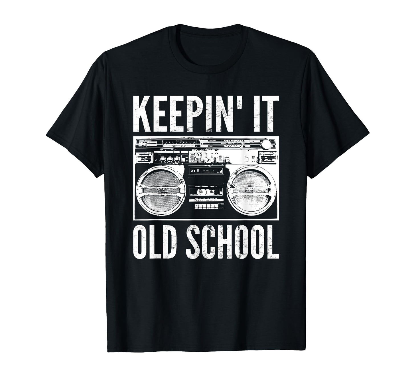 Keepin It Old School Hip Hop Lovers T-Shirt - Unique Graphic for Adults