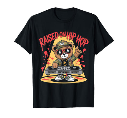 Camouflage Rapper Teddy Bear Camo 80S Old T-Shirt - Trendy Graphic Unisex