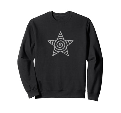 Spiral Star Y2K Grunge 90S Sweatshirt - Streetwear Style for Adults