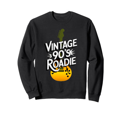 90S Roadie Rock Music Country Sweatshirt - Aesthetic Graphic for Adults