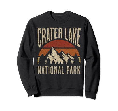 Crater Lake National Park Oregon Nature Sweatshirt - Graphic Print Unisex
