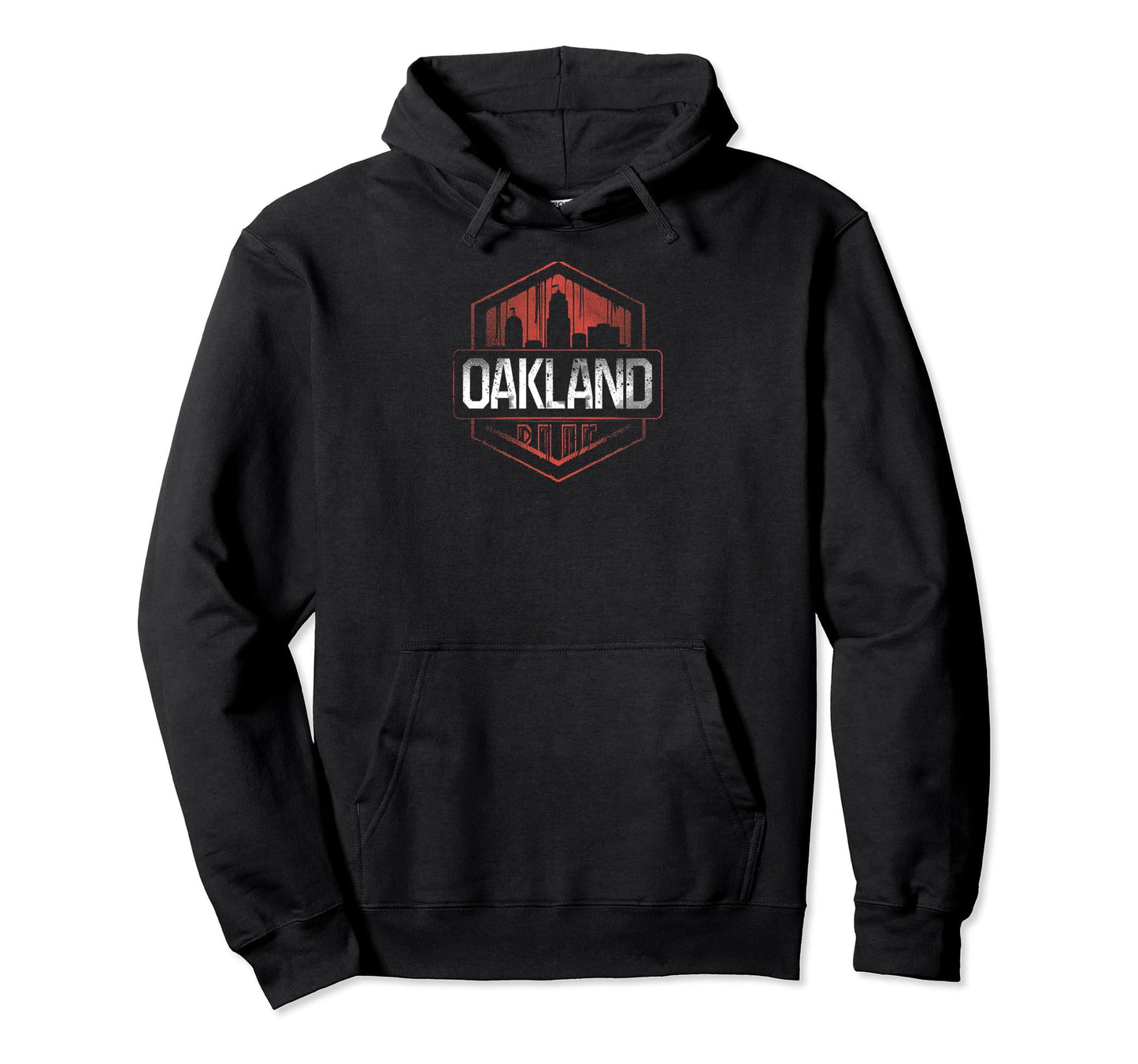 Oakland Grit 90S Grunge Urbandecay Hoodie - Minimalist Print for Adults