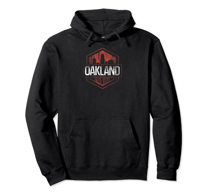 Oakland Grit 90S Grunge Urbandecay Hoodie - Minimalist Print for Adults