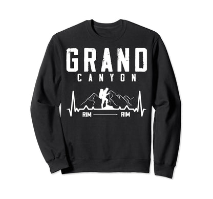 Grand Canyon National Park Rim Rim Sweatshirt - Trendy Graphic for Adults