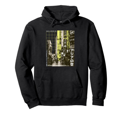 Aesthetic Vaporwave Japan 80S 90S Tokyo Hoodie - Minimalist Print Unisex