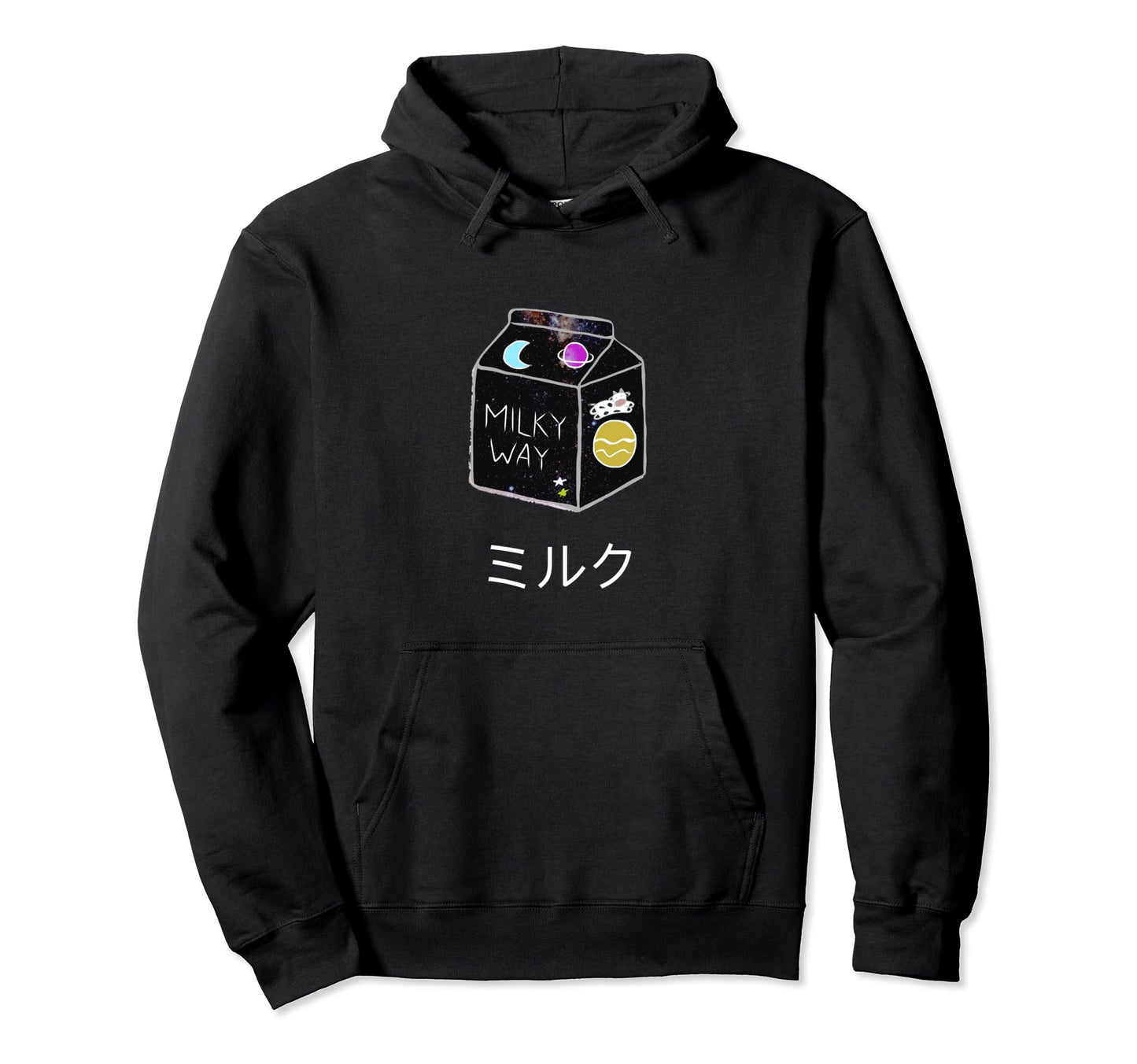 Anime Milk Cartoon Aesthetic Vaporwave Hoodie - Custom Art Print Men Women