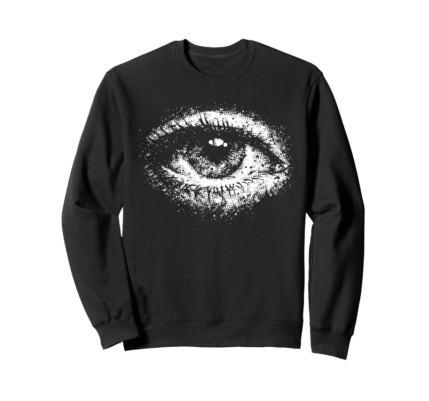 Cyber Goth Y2K Occult Eye Aesthetic Sweatshirt - Novelty Apparel Unisex