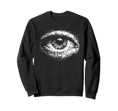 Cyber Goth Y2K Occult Eye Aesthetic Sweatshirt - Novelty Apparel Unisex