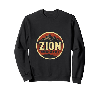 Zion National Park Utah Hiking Sweatshirt - Novelty Apparel for Adults