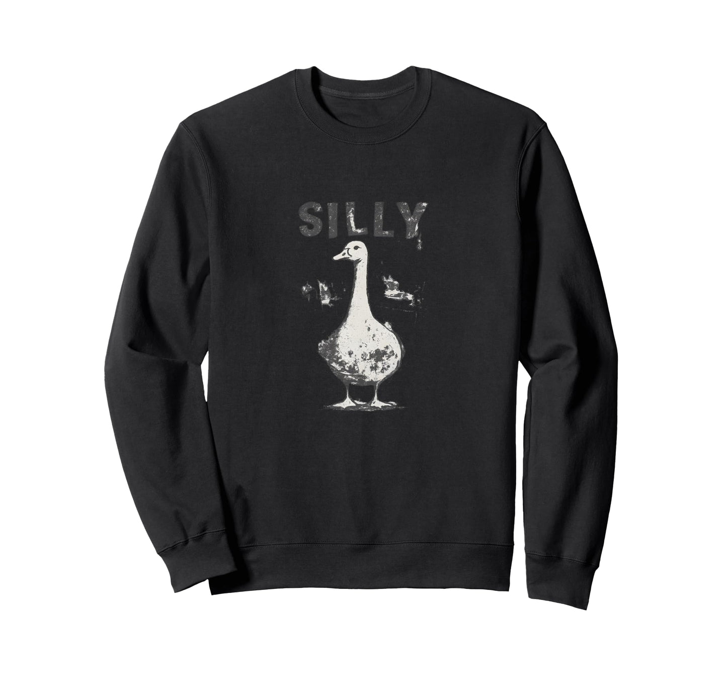 Goose Grunge Meme Funny Viral Goose Pun Sweatshirt - Novelty Apparel Unisex