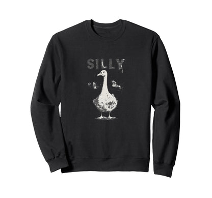 Goose Grunge Meme Funny Viral Goose Pun Sweatshirt - Novelty Apparel Unisex