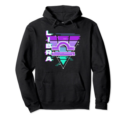 Libra Zodiac Sign Vaporwave Aesthetics Hoodie - Novelty Apparel Men Women