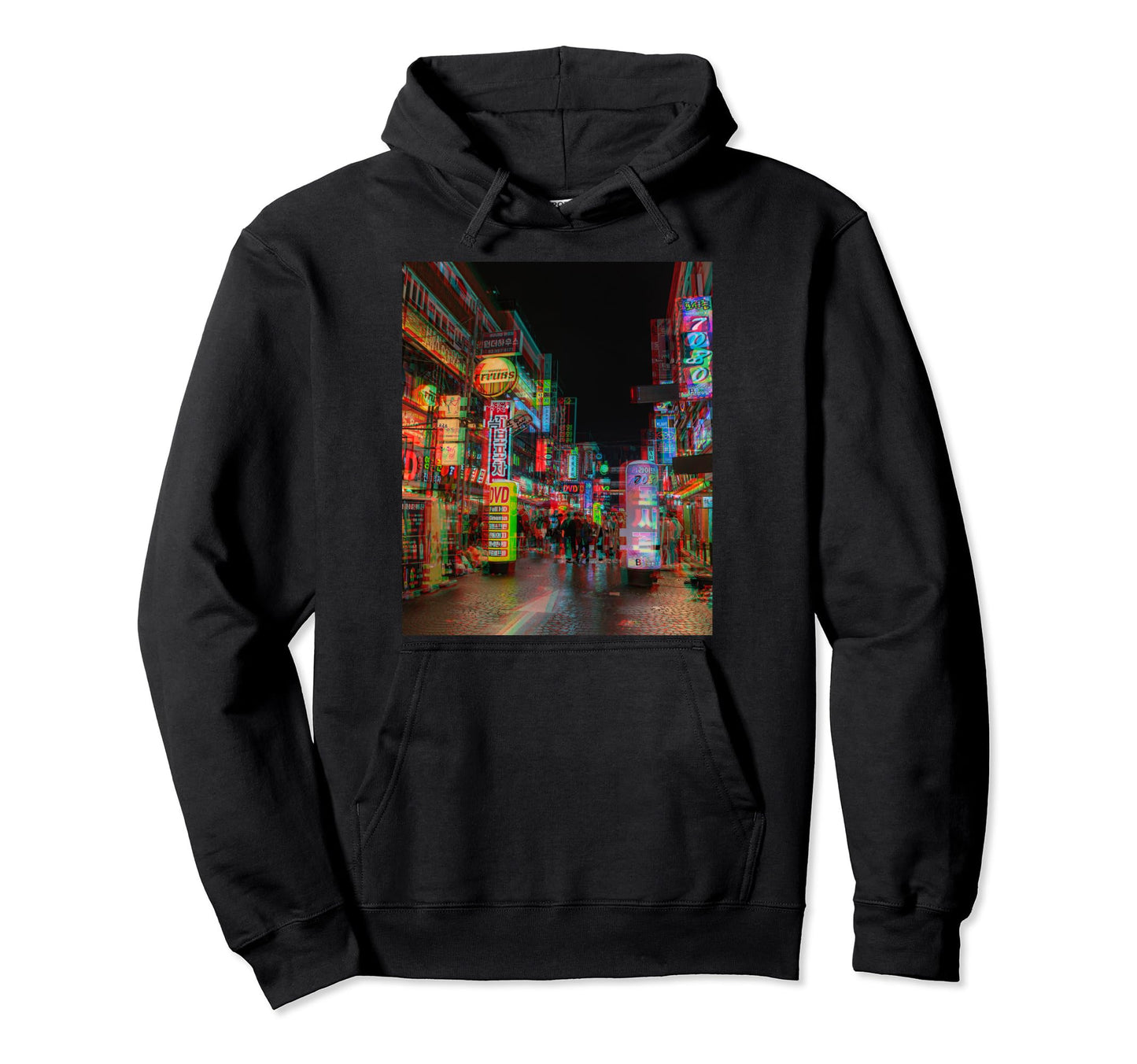 Vaporwave Glitch Aesthetic Japan Tokio Hoodie - Unique Graphic for Adults