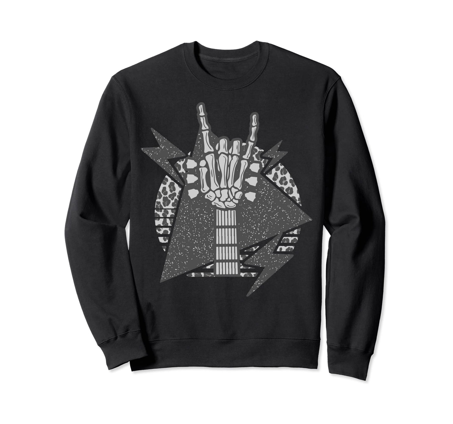 Grunge Alternative Rock Skeleton Sweatshirt - Novelty Apparel for Adults
