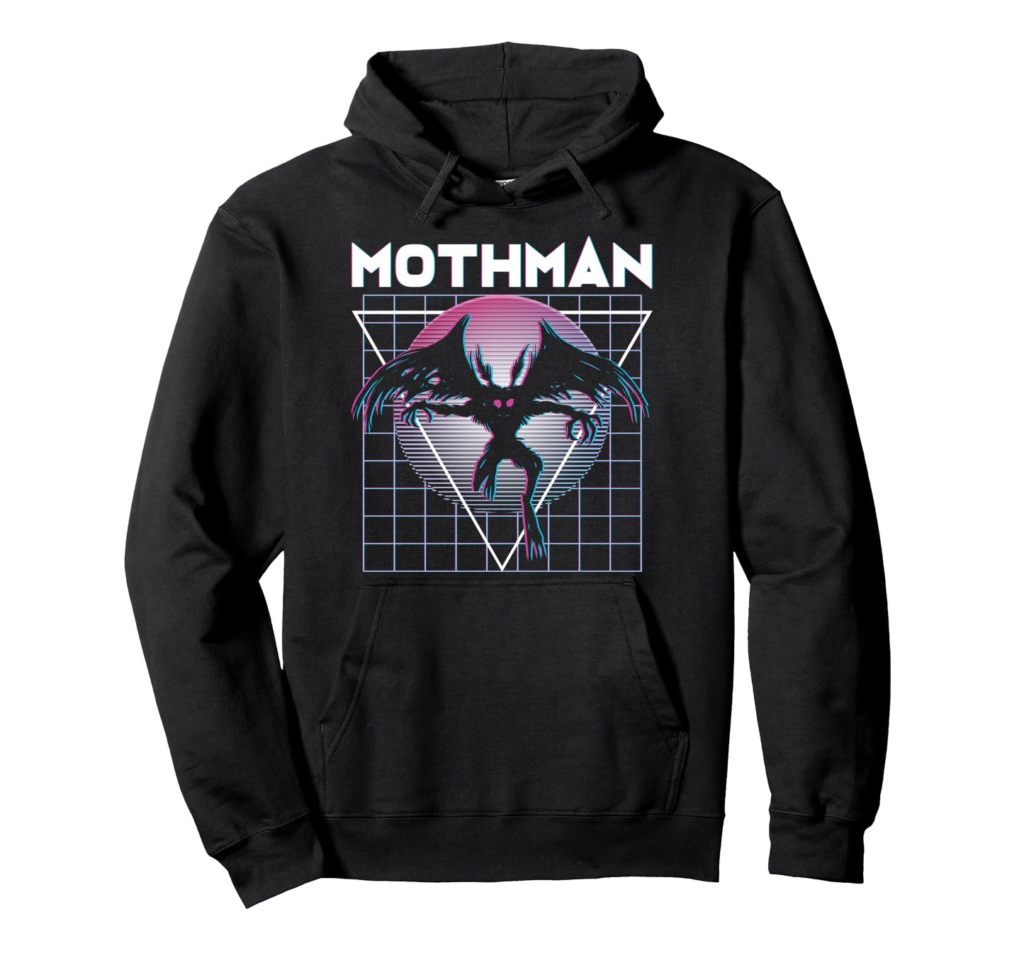 Vaporwave Aesthetic Mothman Hoodie - Unique Graphic for Adults