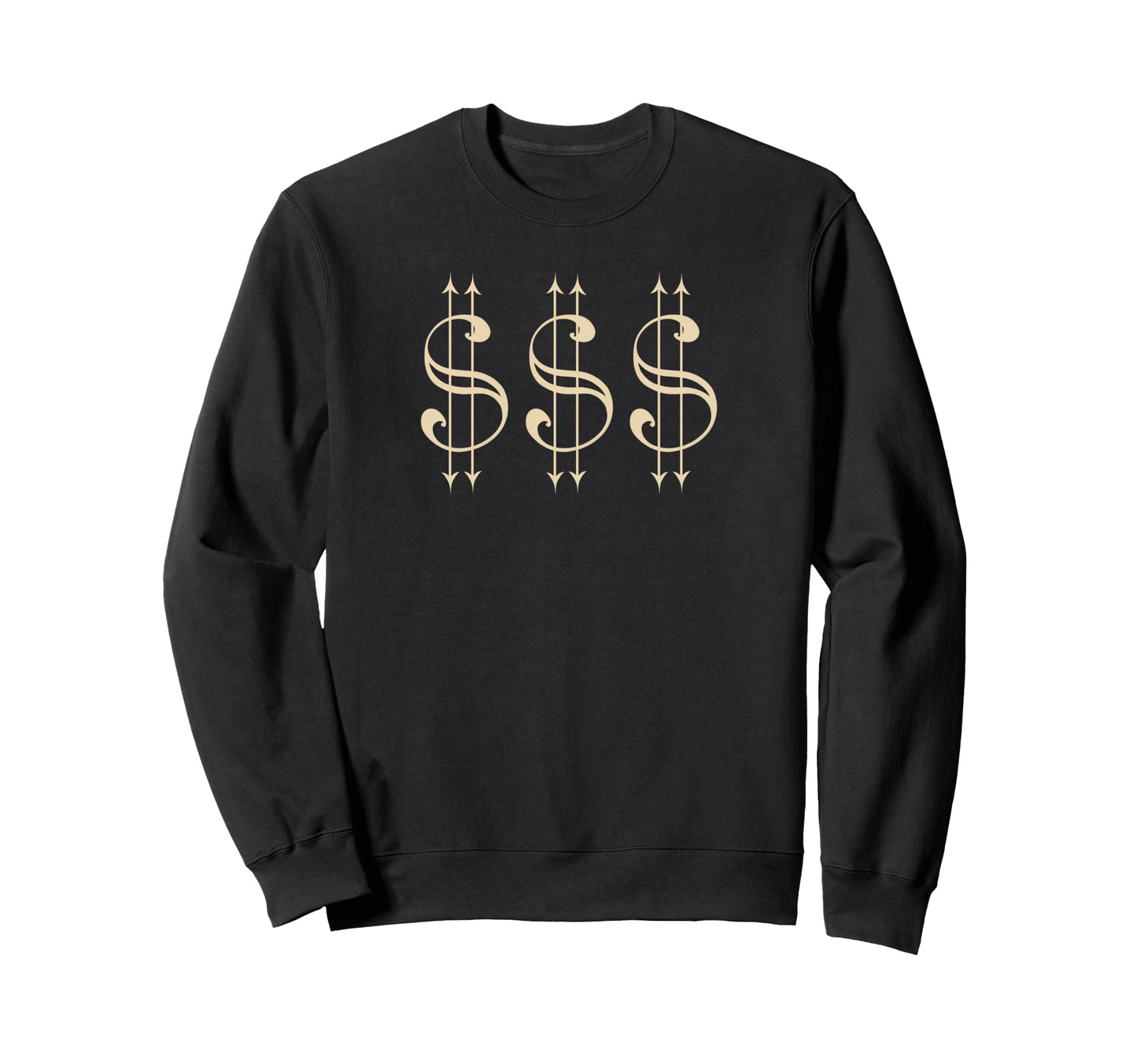 Dollar Sign Grunge Alternative Sweatshirt - Casual Everyday Wear Men Women