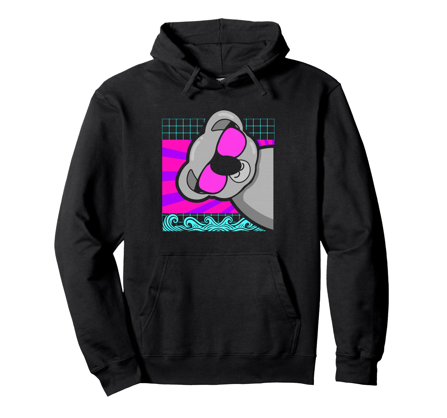 Aesthetic Vaporwave Outfits Koala Hoodie - Trendy Graphic Men Women