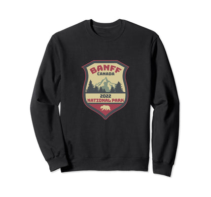 2022 Patch Canadian Banff National Park Sweatshirt - Graphic Print Unisex