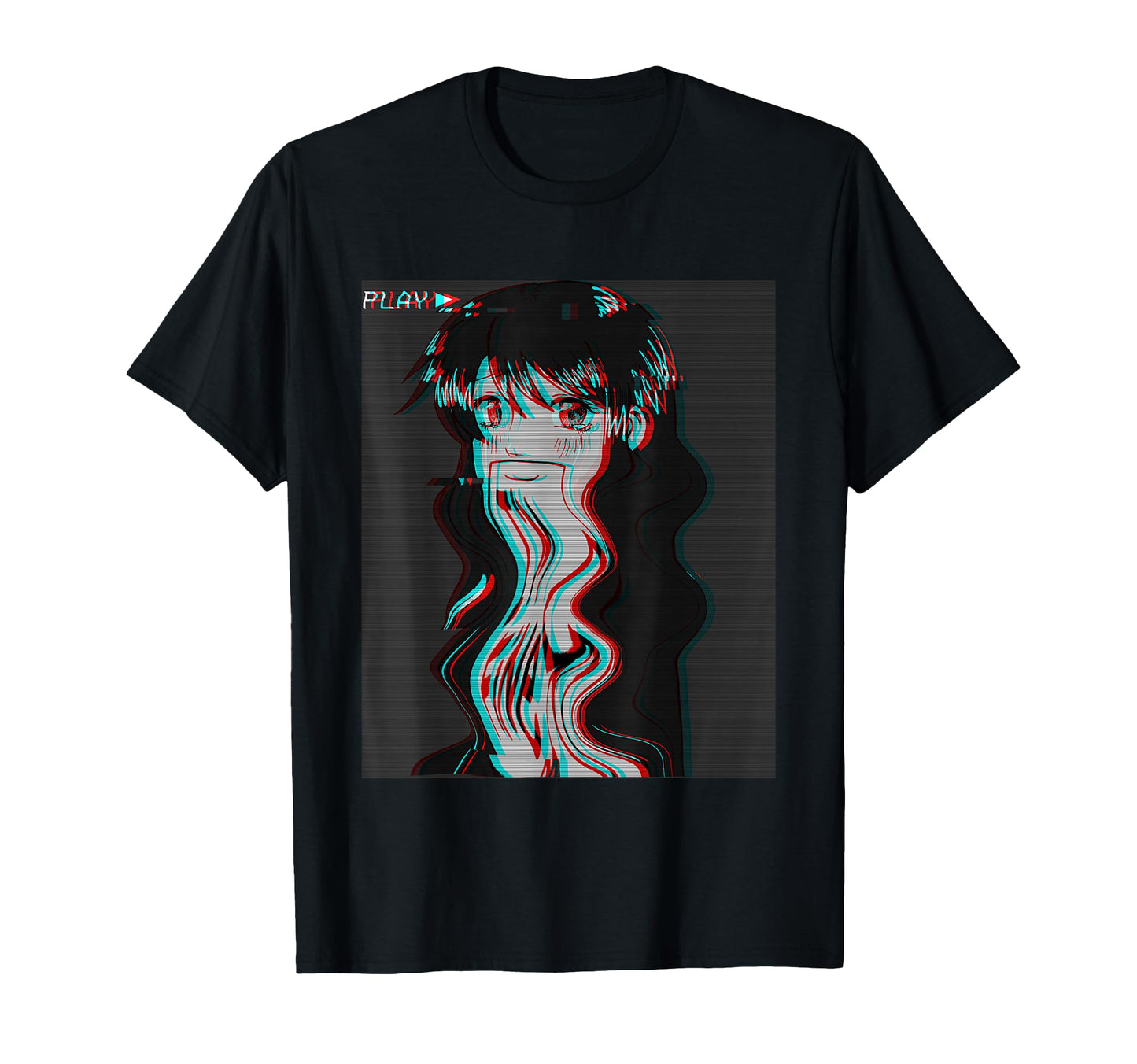 Sad Anime Eboy Egirl Harajuku T-Shirt - Fun Novelty Design for Adults