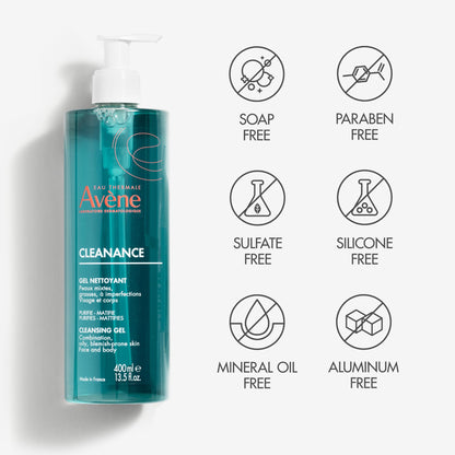 Avene Cleanance Cleansing Gel for Combination and Oily Skin 400ml
