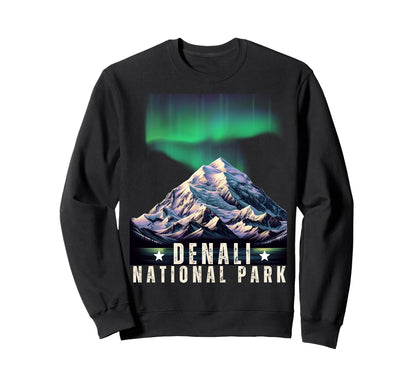 Denali National Park Alaska Denali Sweatshirt - Minimalist Print Unisex