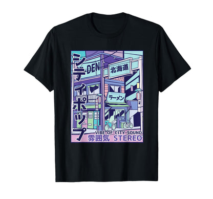 City Pop Aesthetic Vaporwave 80S T-Shirt - Aesthetic Graphic for Adults