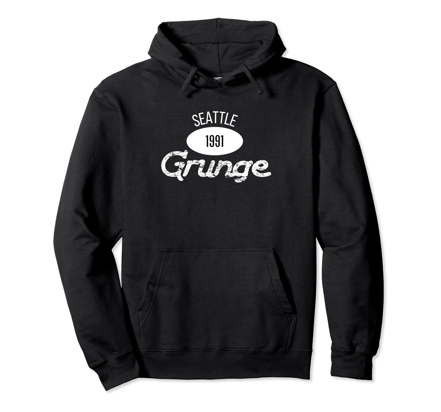 Grunge 1991 Seattle 90S Music Rock Music Hoodie - Streetwear Style Unisex