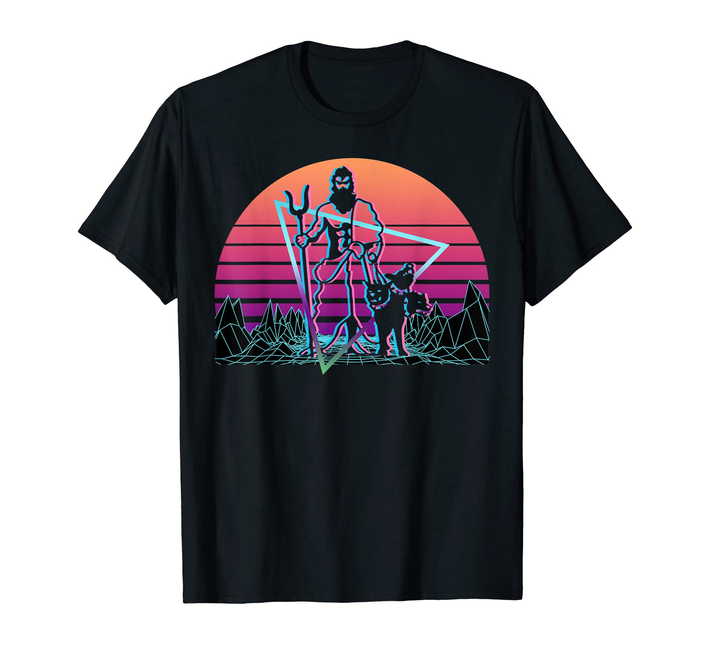Hades Greek God Underworld Vaporwave T-Shirt - Unique Graphic Unisex