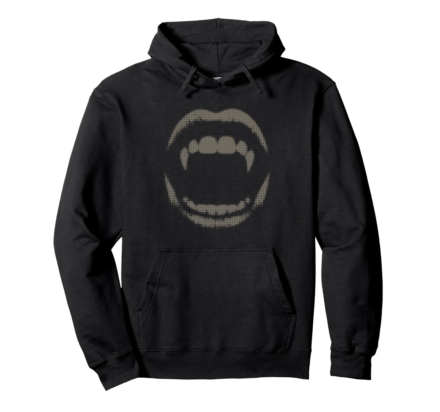 Vampire Fangs Y2K Grunge Emo Hoodie - Minimalist Print Unisex