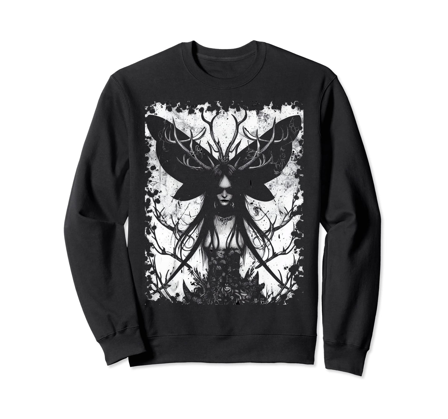 Dark Art Aesthetic Grunge Sweatshirt - Fun Novelty Design for Adults
